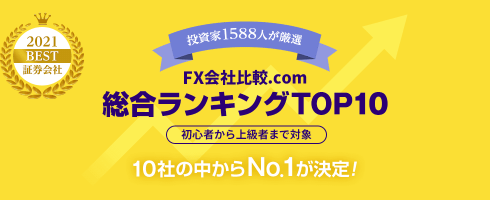 投資家1588人が厳選したFX会社総合ランキングTOP10